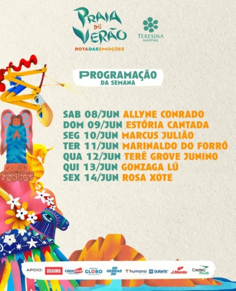 Programação da Praia de Verão do Teresina Shopping